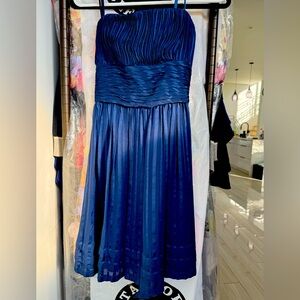 Royal blue BCBG strapless dress